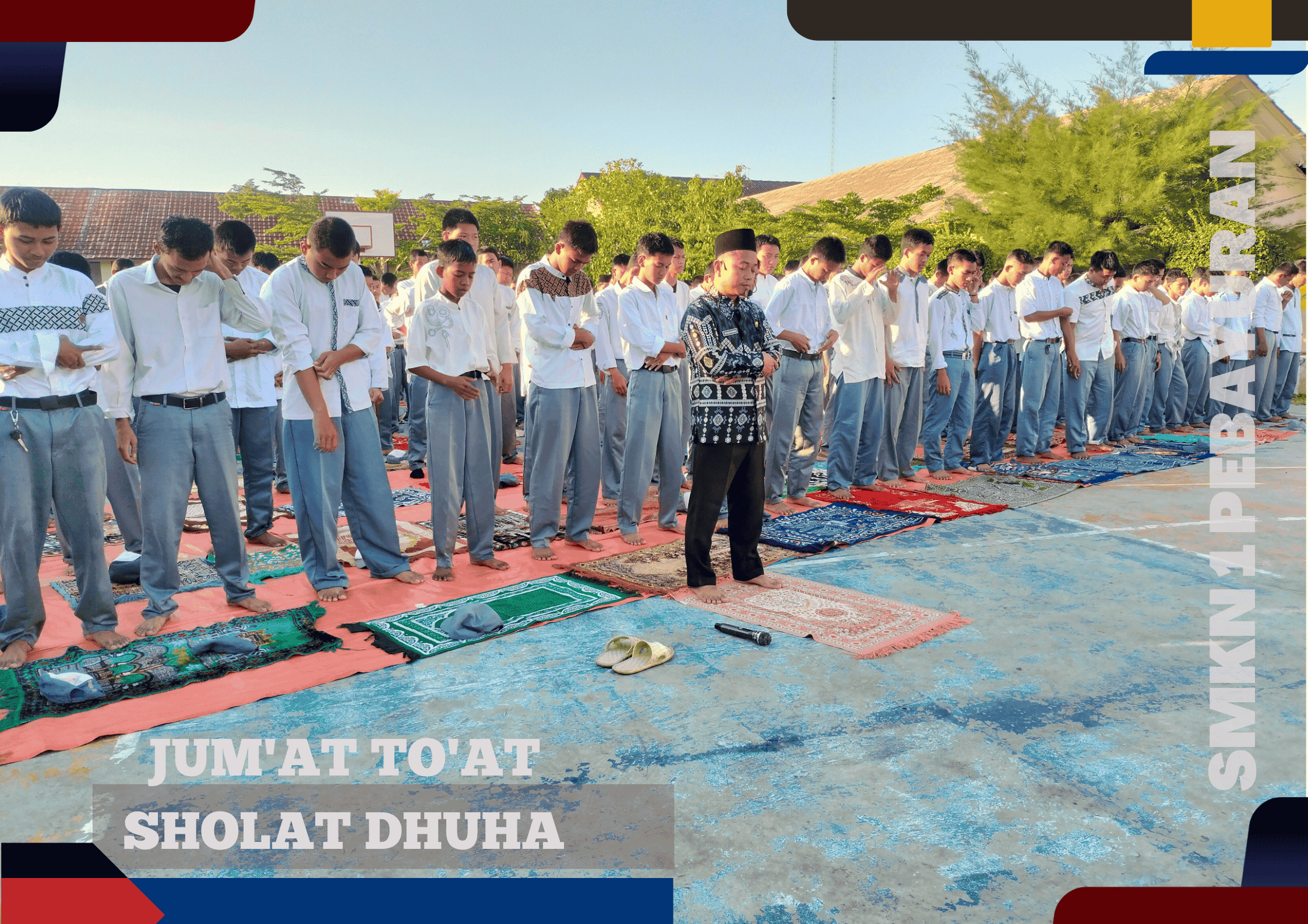 SMKN 1 Pebayuran Laksanakan Kegiatan Jum’at To’at Sholat Dhuha